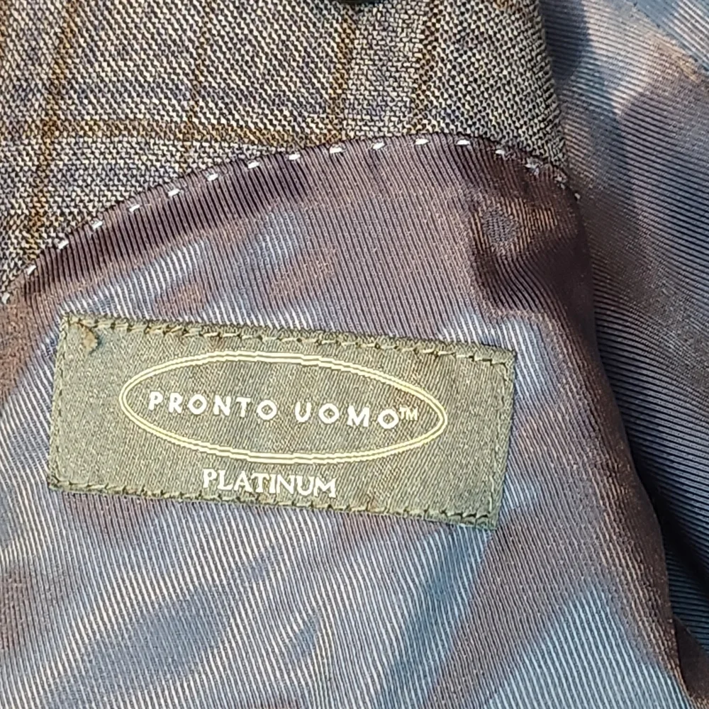 PRONTO UOMO Blue Blazer Sport Coat Two Button Wool Suit Jacket 38S - Picture 5 of 10